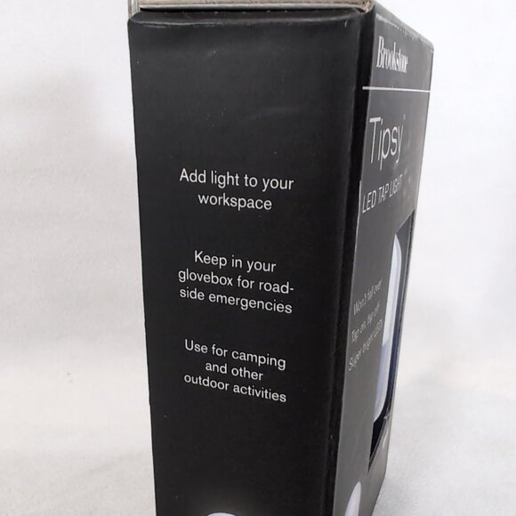 Brookstone Tipsy LED Tap Light Blue NEW 842428 Shake Bright Auto Shutoff 6 min - Picture 5 of 8